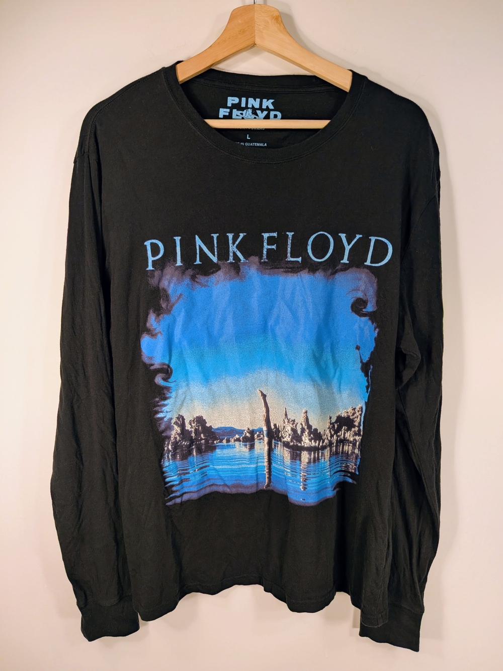 Pink Floyd Wish You Were Here Long Sleeve Graphic Tee Size L